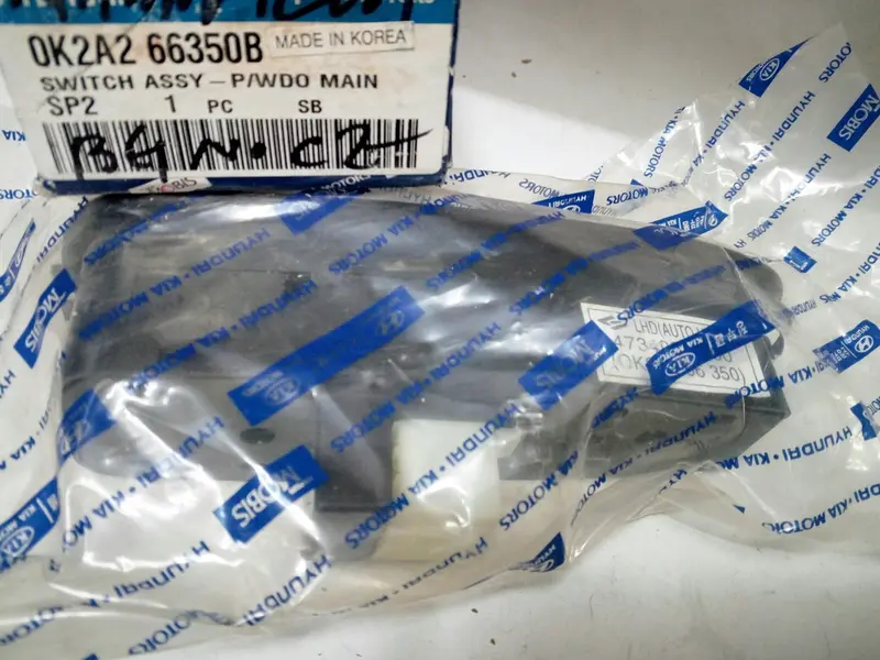 0K2a266350b Genuine Power Window Main Switch For Kia Sephia Ii, Spectra Wing/Shuma, #R 1