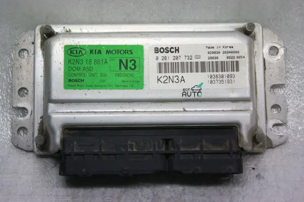 0K2n318881a Used Ecu(Electronvic Control Unit) For Kia Spectra #A, S2-F1 1