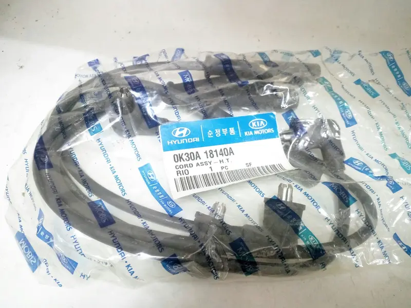 0K30a18140a 0K30e18140 274002X140 Genuine Spark Plug Cable Set For Kia Rio, Spectra, #Q 1
