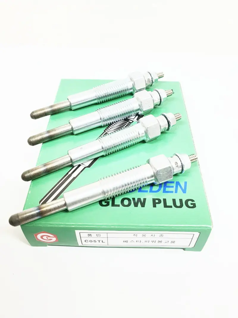 0K71018140a Woojin Golden C05 Glow Plug Set(4Pcs) For Hyundai Besta, Power Bongo, Wide Bongo, Korea Origin 1