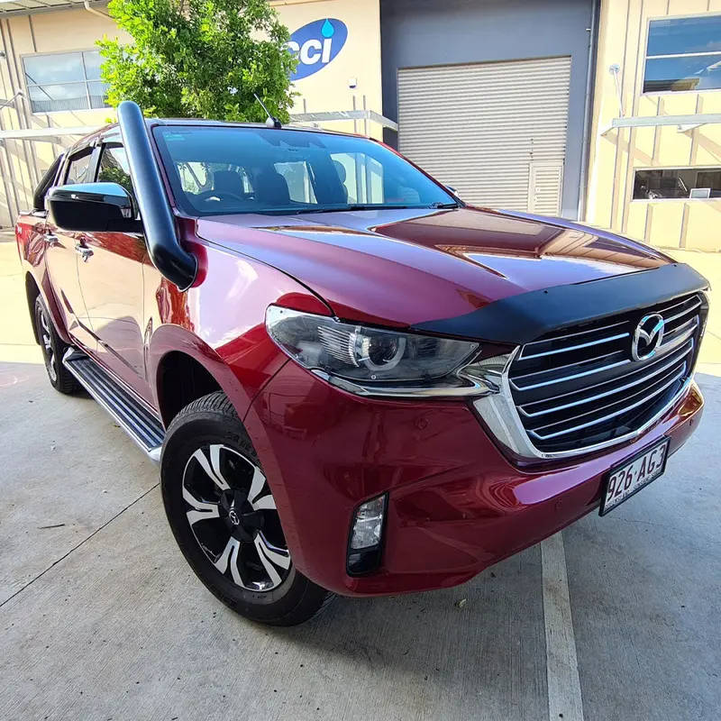 2021+ Mazda Bt-50 4" Stainless Steel Snorkel (Short) 1