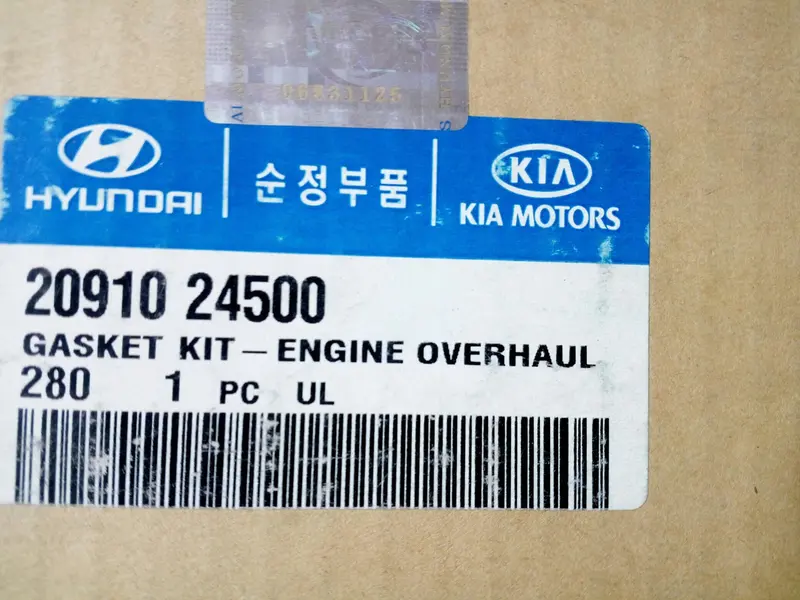 2091024500 Genuine Gasket Kit-Engine Overhaul For Elantra, #Ssa-1-2Ea 1