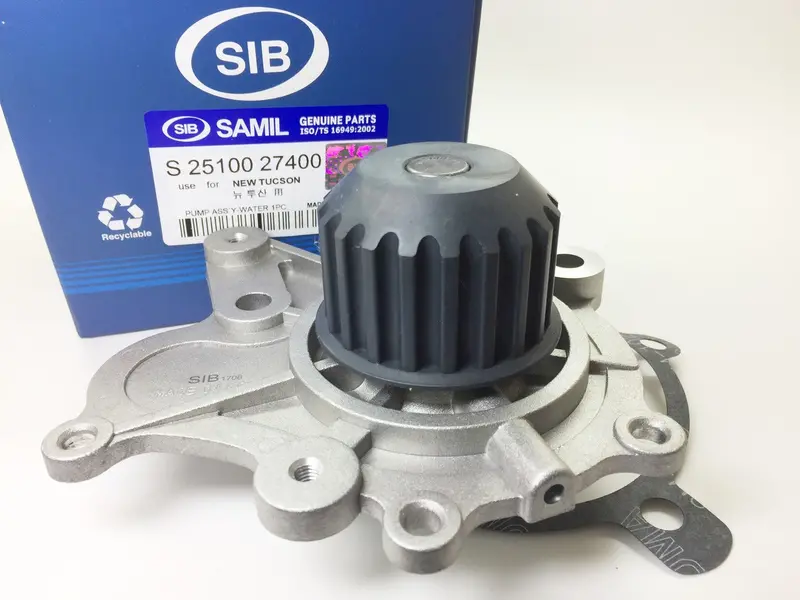 2510027400 Sib Water Pump (Coolant Pump) W/Gasket For Hyundai Santafe, Tucson, Trajet, Sonata, Grandeur 1
