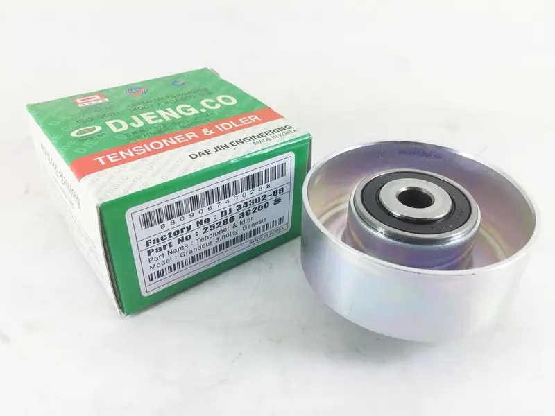 252863C250 Daejin Idler Pulley For Hyundai Genesis 2007, Equus, Veracruz, , Kia K9, K7, Mohave, Grand Carnival / Dj34302-88 1