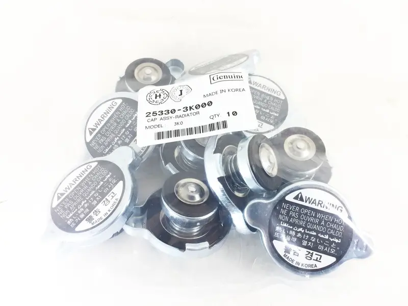253303K000 Radiator Cap 10 Pcs For Santafe / Tucson / Verna / Getz / Avante Xd / Tuscani / Avante Hd / Sonata Ef /  Trajet Xg / Equus / Veracruz / Nf / Tg  / Genesis / Hg / Porter2  / K7 / Bongo3 / Picanto / Grand Starex / Grand Carnival 1