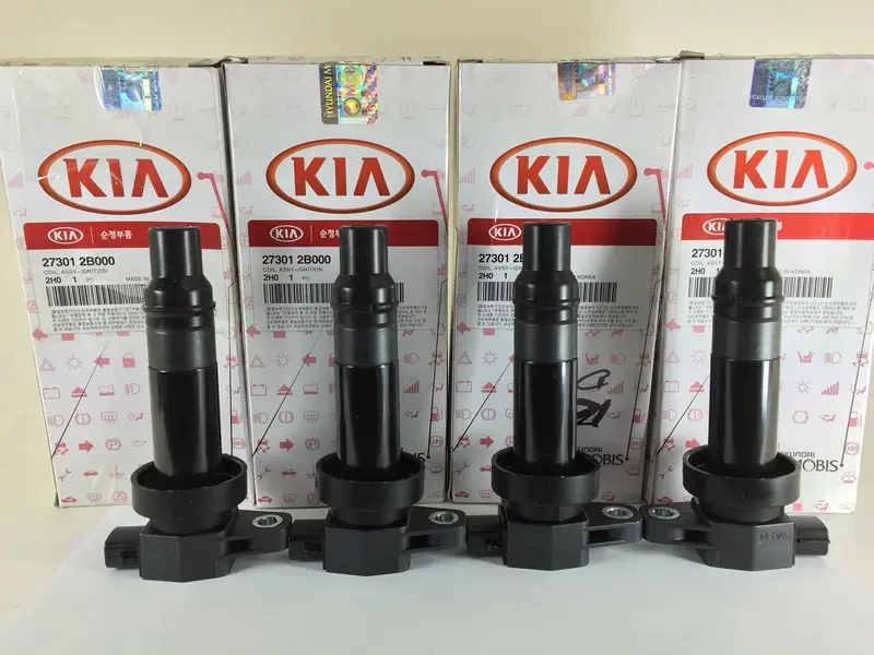 273012B000 Genuine Hyundai Kia Ignition Coil Set(4 Pcs) For Hyundai Avante 2006~2010, I30 2007~2011, Kia Cerato 2006~2009, Cerato Sx 2006~2008, (K18) 1