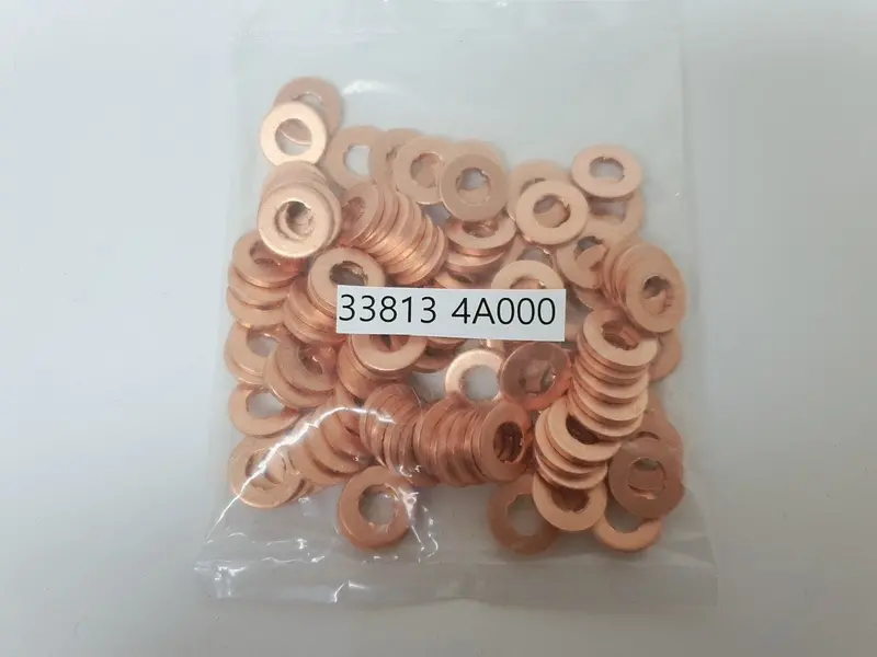 338134A000 Injection Cooper Gasket 100 Pcs For Kia Sorento 2002~2008, Hyundai Starex 2001~2007, Libero 2000~2006, Porterii 2003~2006, Grand Starex 2006~2007 1