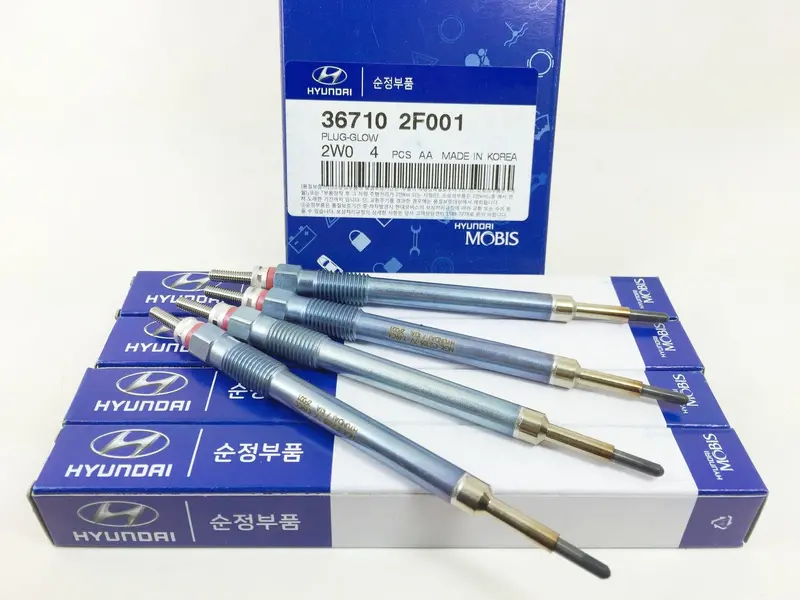 367102F001 Genuine Glow Plug Set(4Pcs) For Hyundai  Santafe, Tucson, Kia Sportage, Sportage R, Sorento 1