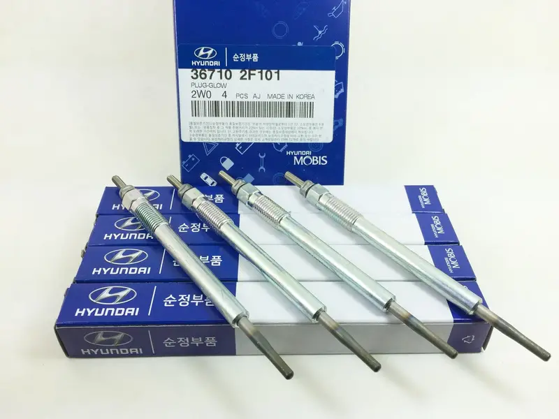 367102F101 367102F100 Genuine Glow Plug Set(4Pcs) For Hyundai  Santafe / Tucson / Maxcruz , Kia Sportage / Sportage R / Sorento / Grand Carnival 1