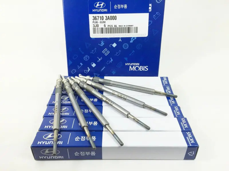 367103A000 Genuine Glow Plug Set (6Pcs) For Hyundai Veracruz, Kia Mohave 1