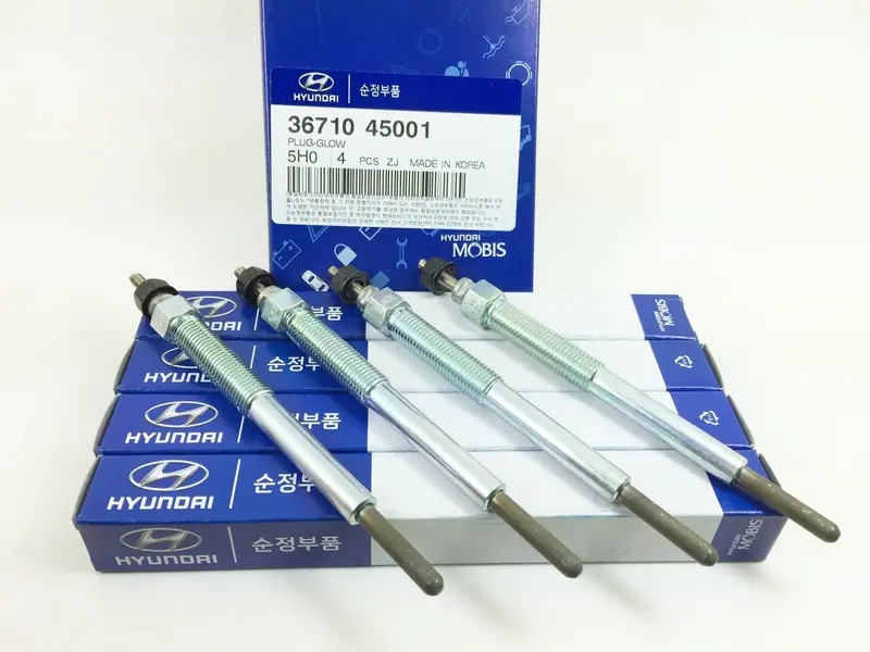 3671045001 Genuine Glow Plug Set(4Pcs) For Hyundai County, E-County, Kia Pamax 1