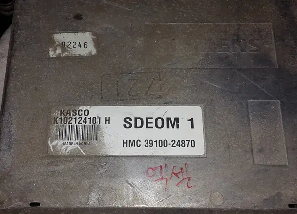 3910024870 Used Ecu (Electronic Control Unit) For Hyundai Ew Excel 1