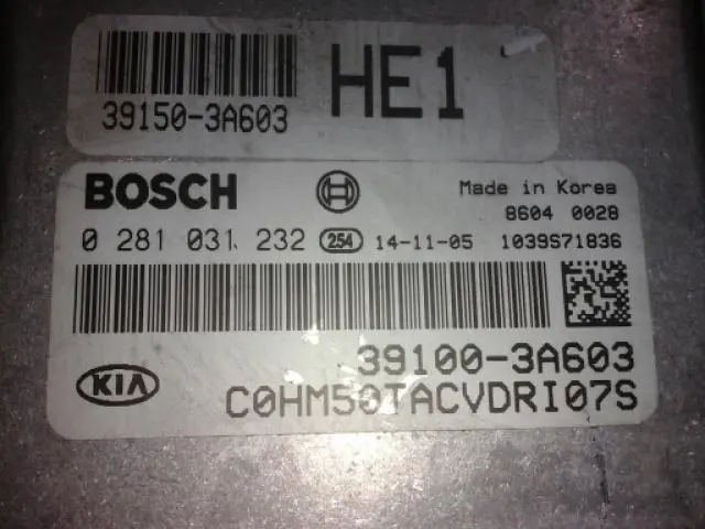 391003A603 Used Ecu For Kia Mohave 2007~2015 1