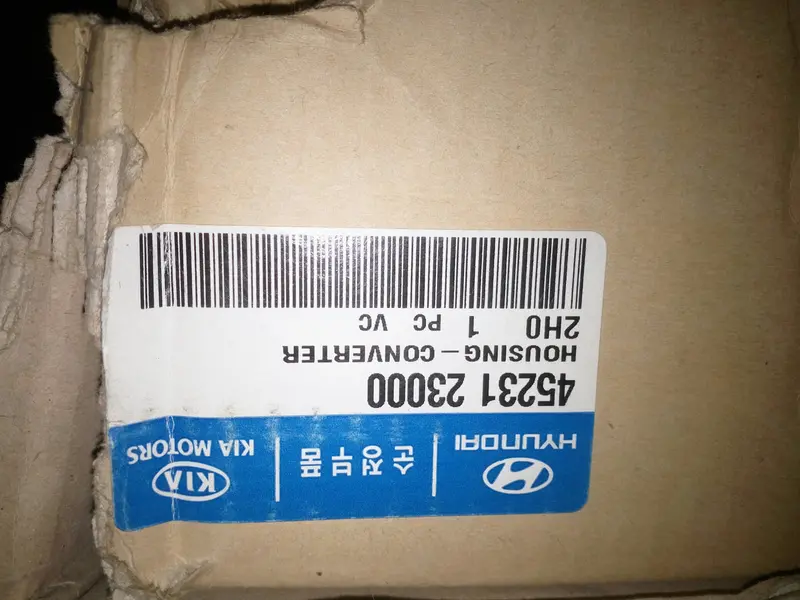 4523123000 Genuine Converter Housing For Hyundai Avante Hd, I30, Kia Cerato, #Sd 1