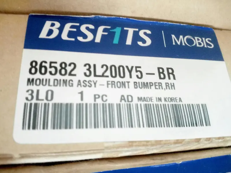 865823L200y5 Genuine Front Bpr Rh Mldg For Hyundai Grandeur Tg, #Ssa-6 1