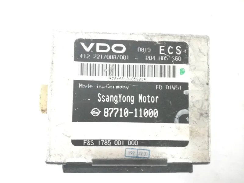 8771011000 Used Ecu?For Ssangyong Chairman, S2-F1 1