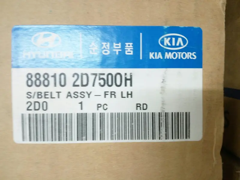 888102D750oh Genuine Front Lh Seat Belt For Hyundai Avante 1995~2000, #Ssa-4 1