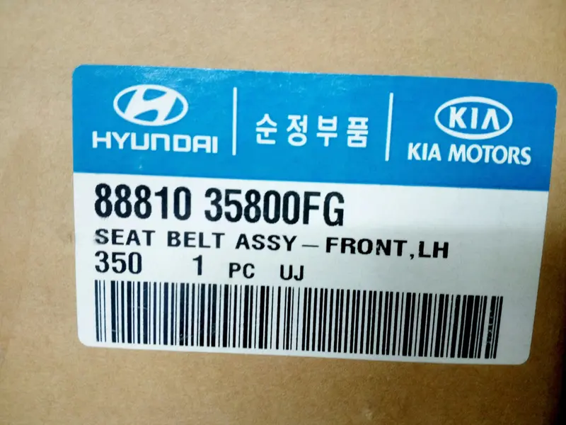 8881035800Fg Genuine Front Lh Seat Belt For Hyundai Marcia 1995~1998, #Ssa-4 1