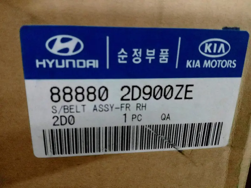 888802D900ze Genuine Front Rh Seat Belt For Hyundai Avante Xd, #Sd 1