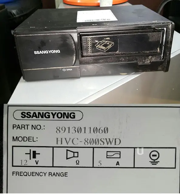 8913011060 8913011061 Used Vcd Changer For Ssangyong Chairman 1