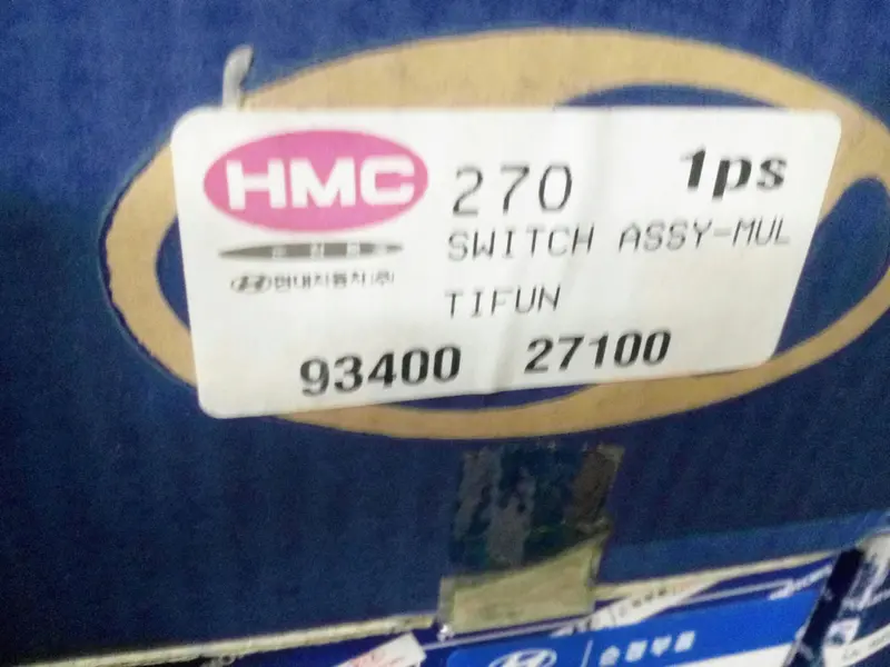 9340027100 Genuine Multifunction Switch For Hyundai Tiburon, #Sd 1