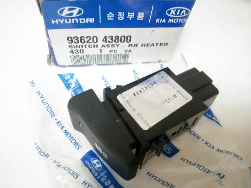 9362043800 Genuine Rear Heater Switch For Hyundai Grace, #D-2 1