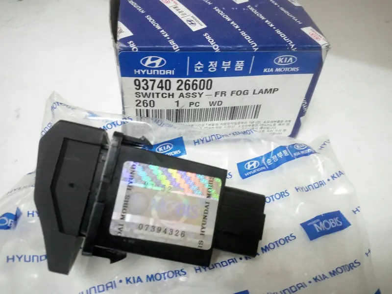 9374026600 Genuine Front Fog Lamp Switch For Hyundai Santafe, #D-2 1
