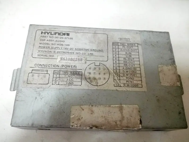 9612037100 Used Audio Dsp For Hyundai New Grandeur/Dynasty 2.3 -S2-F4 1