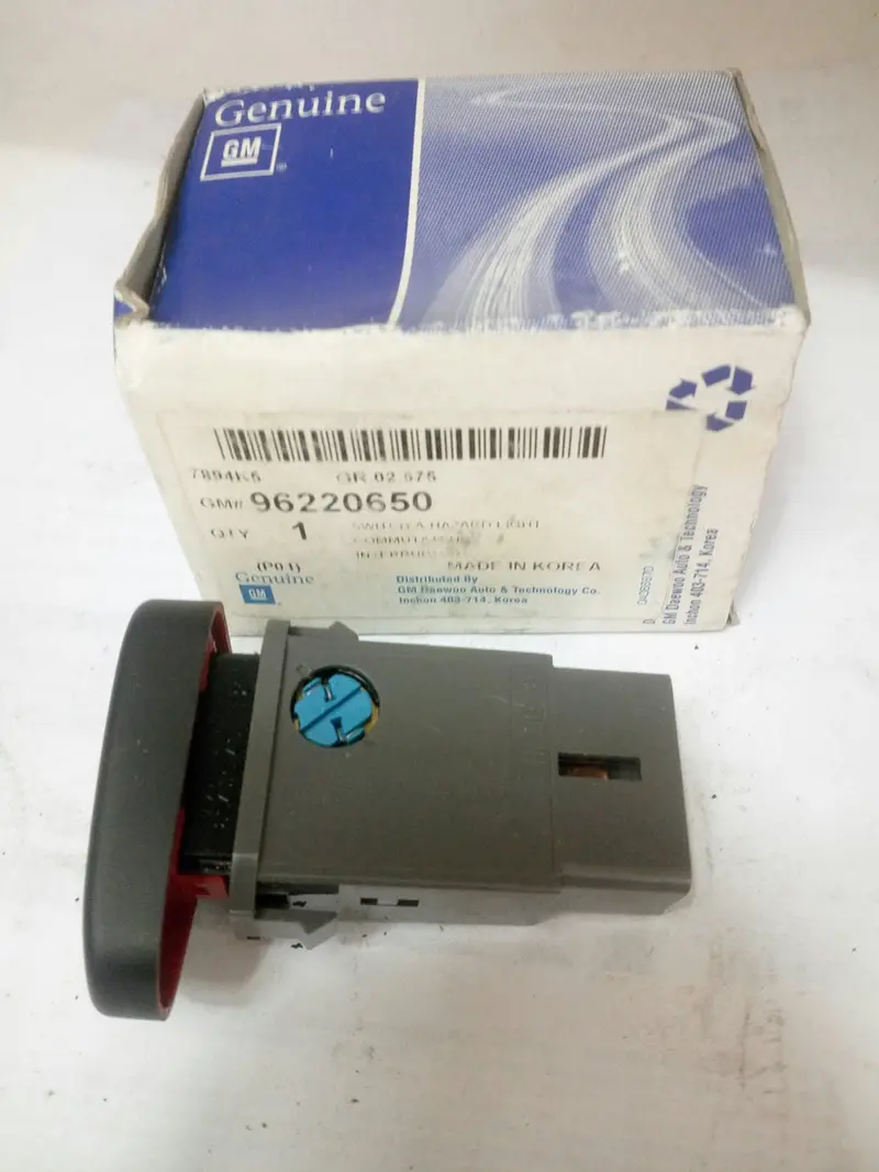 96220650 Genuinehazard Light Switch A For Gm Prince, #B 1