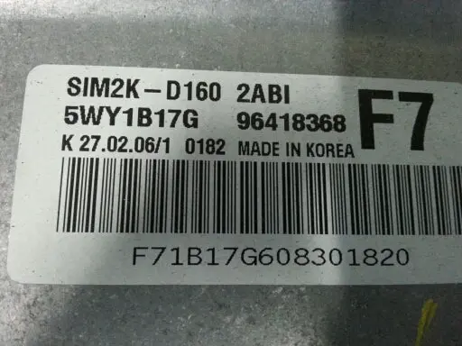 96418368 Used Ecu(Electronvic Control Unit) For Gm Tosca 1