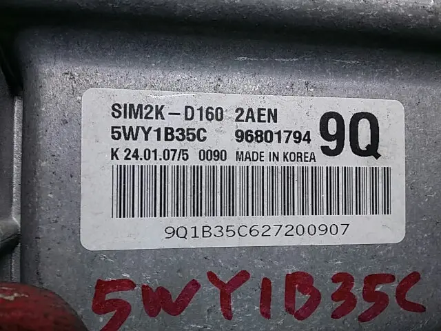 96469979 Used Ecu(Electronvic Control Unit) For Gm Zentra 1