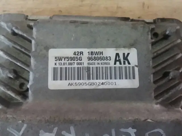 96806083 25182393 Used Ecu(Electronvic Control Unit) For Gm Zentra 1