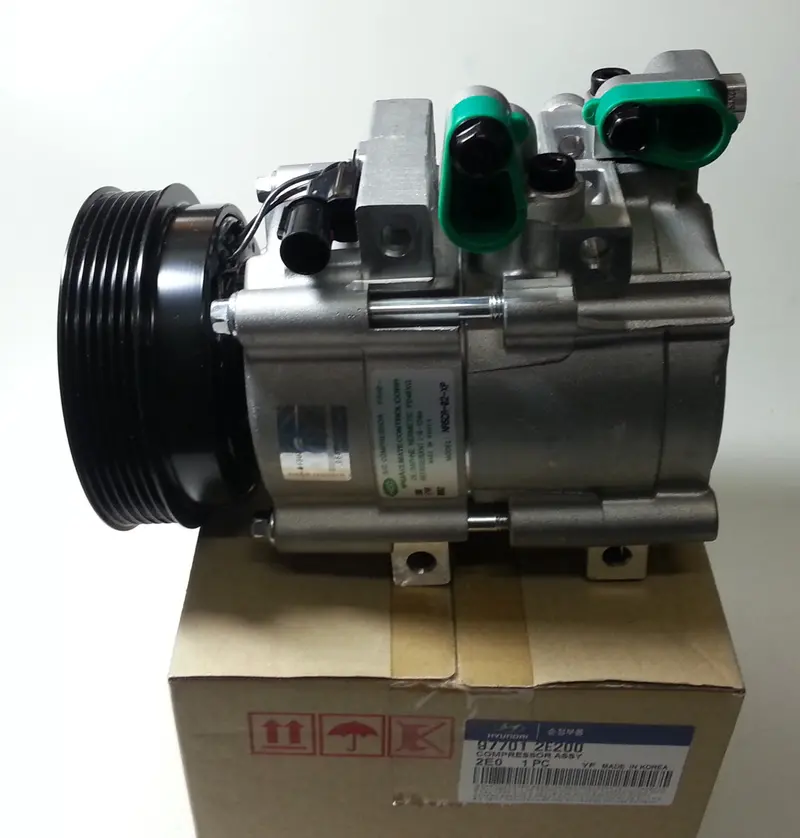 977012E200 Genuine Hyundai A/C Compressor For Hyundai Tucson 2004~2009, Korea Origin 1