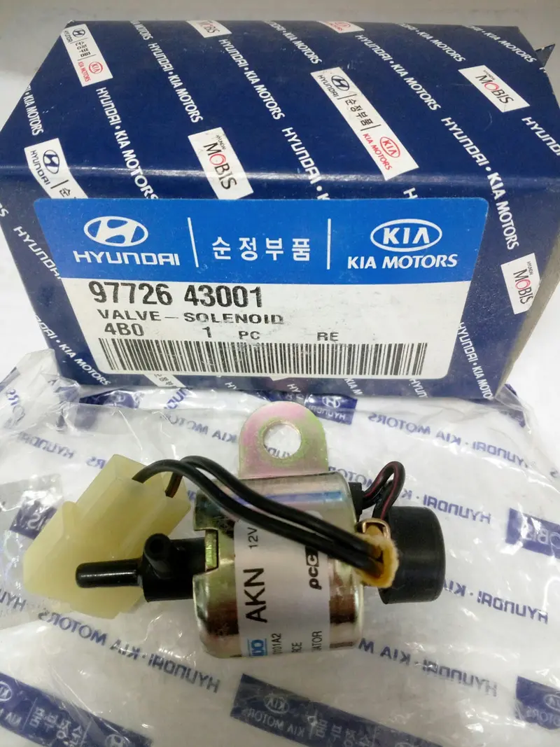 9772643001 Genuine Solenoid Valve For Hyundai Porter 1996~2004, Grace 1995~2003, Galloper 1990~2003, #D, #D-2 1