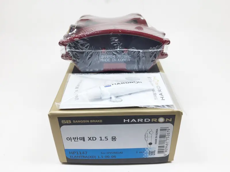 Hp1147  Hardron Front Brake Pad Set For Hyundai Avante Xd 1