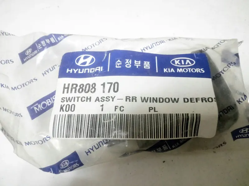 Hr808170 Genuine Rear Window Defroste Switch For Hyundai Galloper 1