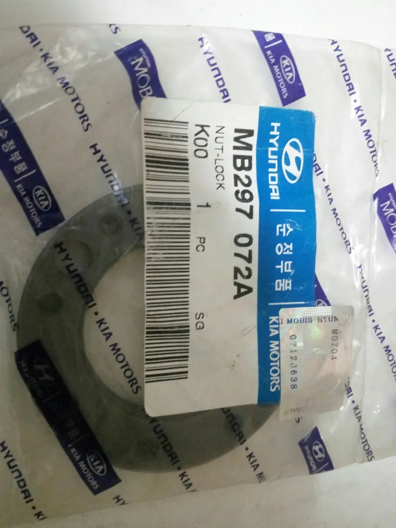 Mb297072a Genuine Lock Nut For Hyundai Galloper, #K 1