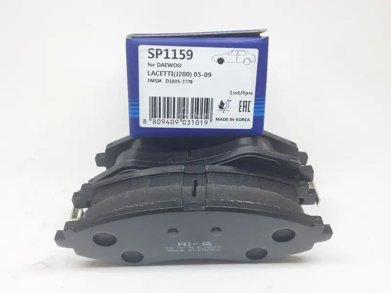 Sp1159 Hi-Q Front Brake Pad Set For Gm Lacetti, Gentra X 1