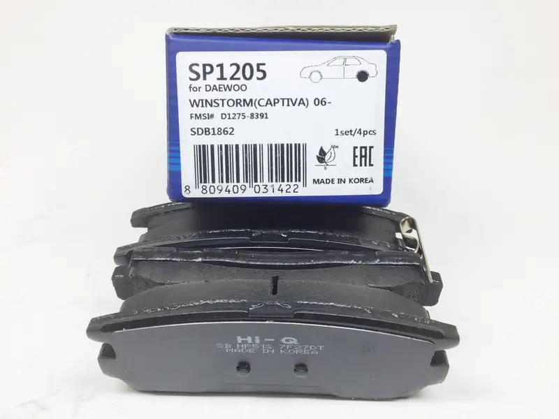 Sp1205 Hi-Q Rear Brake Pad Set For Gm Winstorm, Captiva 2.2/2.4, 96626075 1