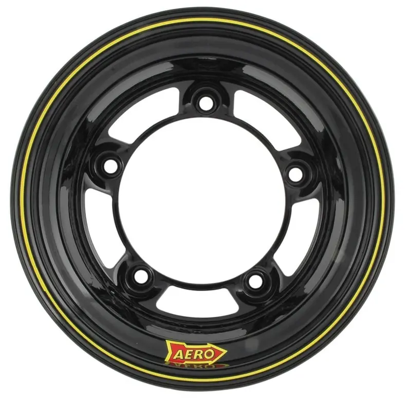 Aero Race 15X10 Black Drag Wheel – 5-Lug, 3-Inch Backspace, Lightweight Racing Rim For Street And Strip 1