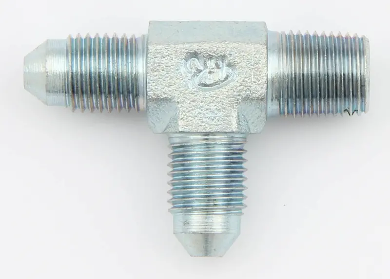 Aeroquip Fcm2700 Steel Run Tee Fitting – #3 An To 1/8" Npt Male For Fuel And Nitrous Systems 1