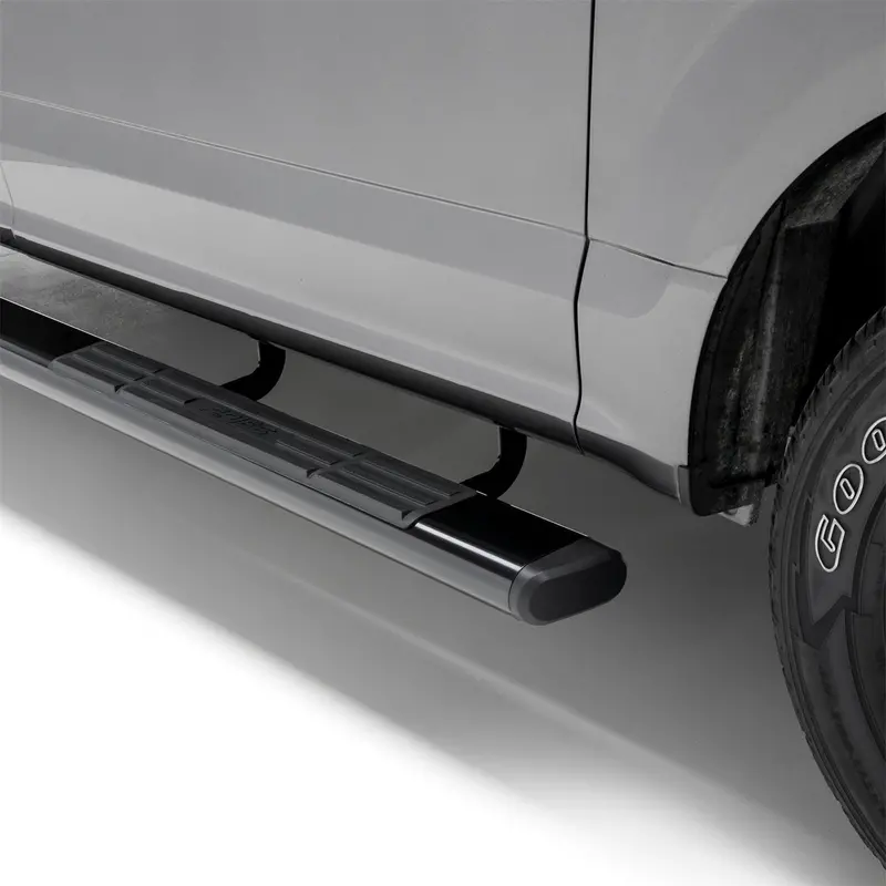 Aries 4445047 Oval Side Bars – 6" X 91" Black Aluminum Step Rails For Ram 1500 Crew Cab 1