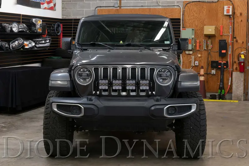 Diode Dynamics Ss5 Grille Lightbar Kit – 4-Pod Crosslink System For Jeep Jl (Pro White) 1