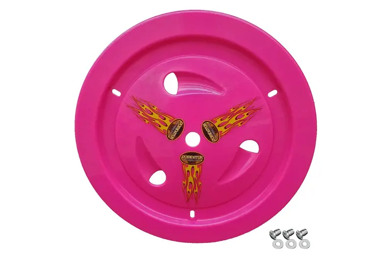 Dominator Race Products 1007-D-Pk Pink Dzus-Mount Wheel Cover – Real-Style Finish 1