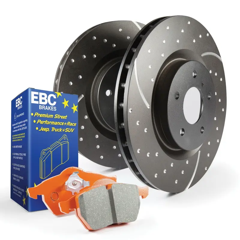 Ebc Orangestuff Street & Track Brake Kit – S8 Series With Gd Grooved Rotors 1