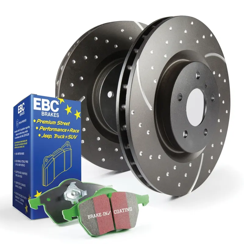 Ebc S10Kf1535 Greenstuff High-Performance Brake Kit – Includes Rotors And Pads For Select Models 1