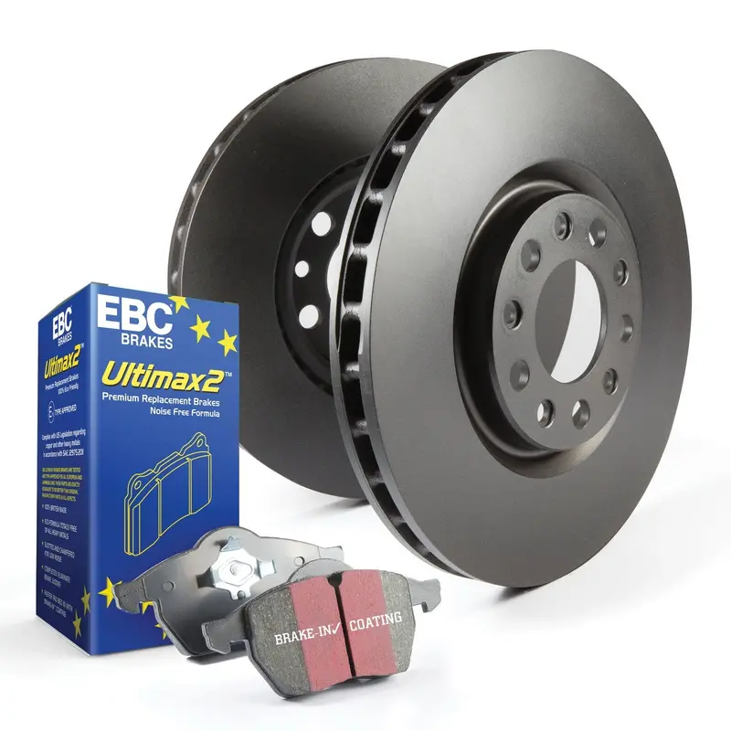 Ebc S20K1740 Ultimax Brake Pad & Plain Rotor Service Kit 1