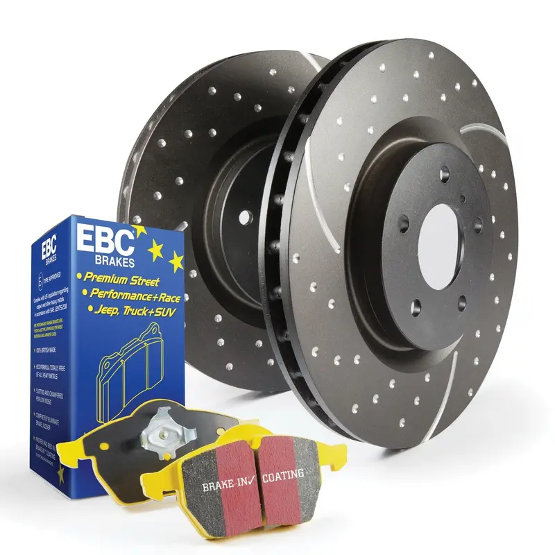 Ebc S5Kr1335 Yellowstuff Performance Brake Kit – Includes Front Pads And Gd Grooved Rotors 1
