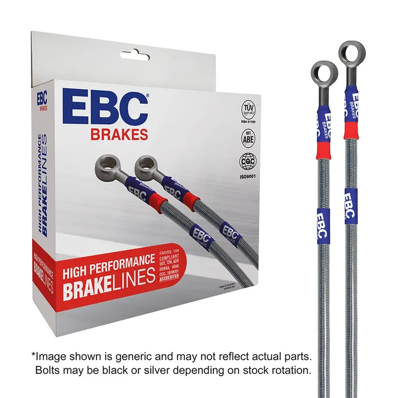 Ebc Stainless Steel Braided Brake Lines – Dot-Compliant Replacement Kit (Bla7221-3L) 1