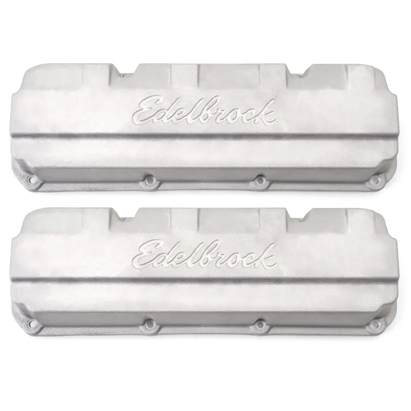 Edelbrock 4267 Sand-Cast Aluminum Valve Covers – Compatible With Big Victor Cylinder Heads 1